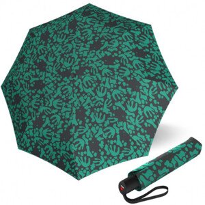 Elegantní dámský plnoautomatický deštník - Knirps A.200 MEDIUM Organic Neptune