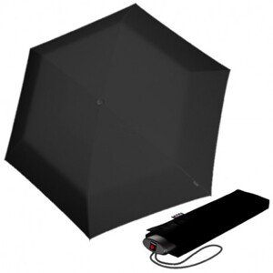 Lehký dámský skládací plochý deštník - Knirps AS.050 Black
