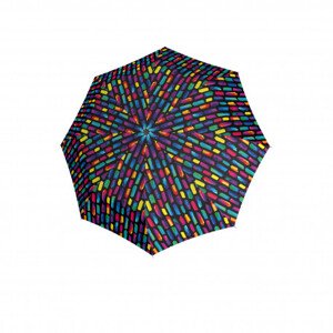 Knirps Knirps A.050 medium manual create black - elegantní skládací deštník